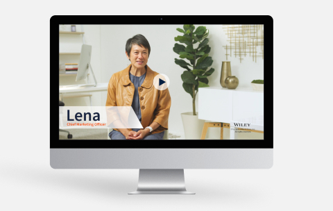 Sample engaging videos on a desktop screen.