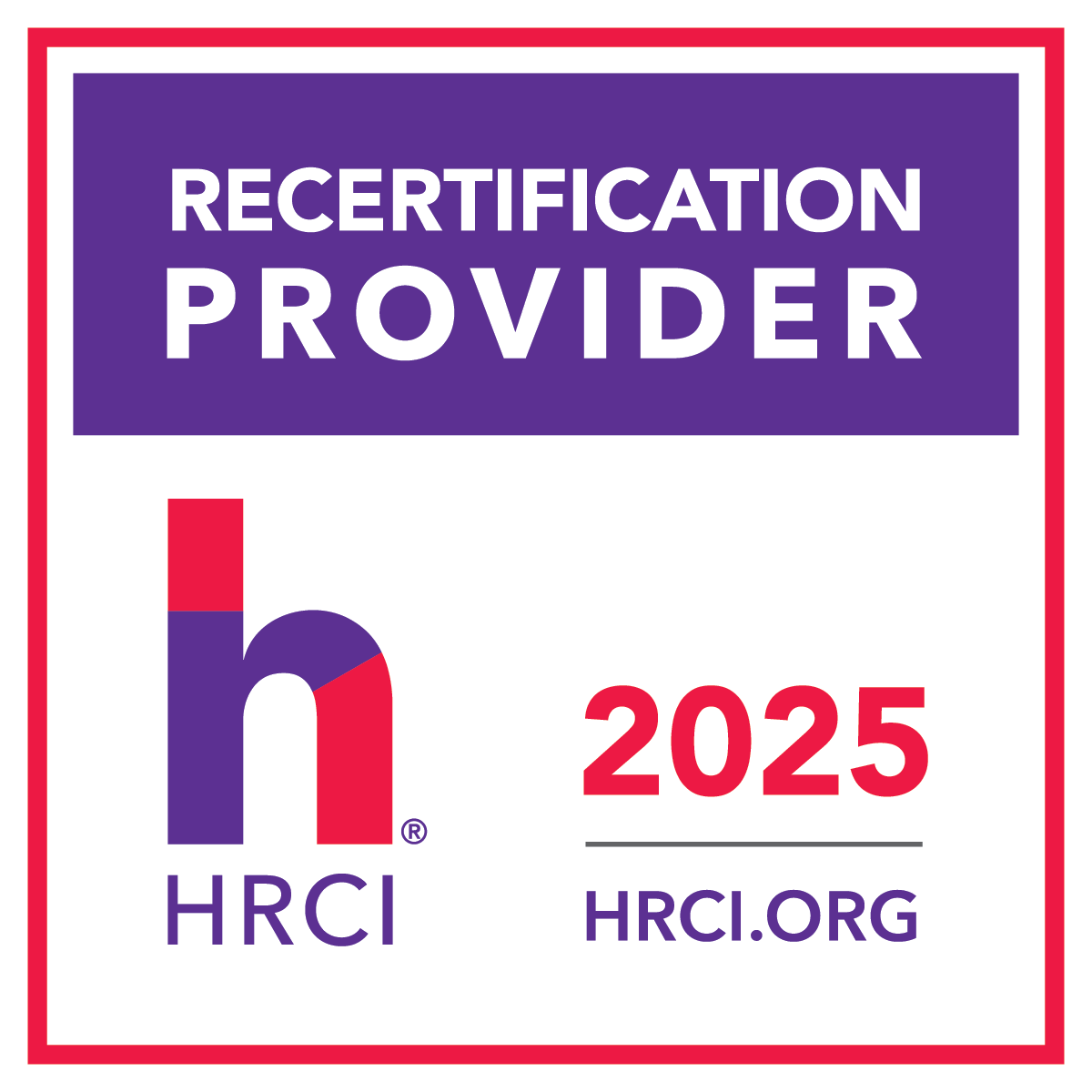 HRCI Recertification Provider Badge